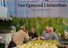 Always a good time at the Van Egmond Lisianthus booth.
